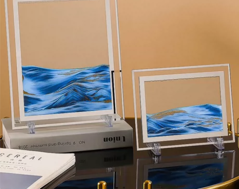 长方形创意流沙摆件 看腻了 包邮，也可自提