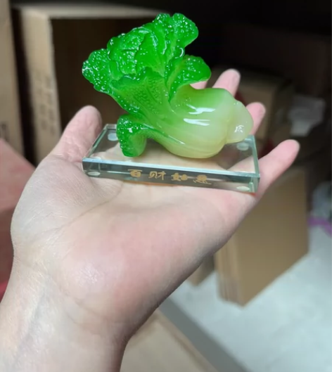 仓库拆迁，清仓小白菜工艺品摆件百财，可以摆...