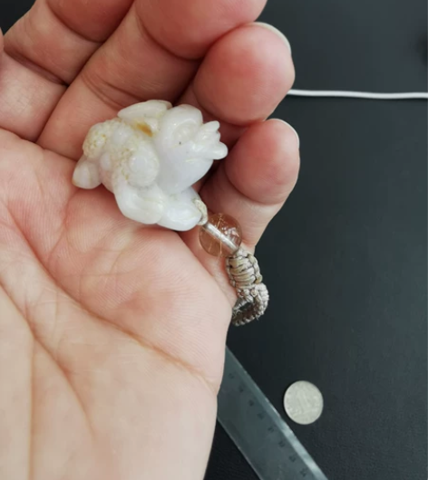 清仓放漏腾地方 翡翠紫罗兰貔貅小挂件，小玩...