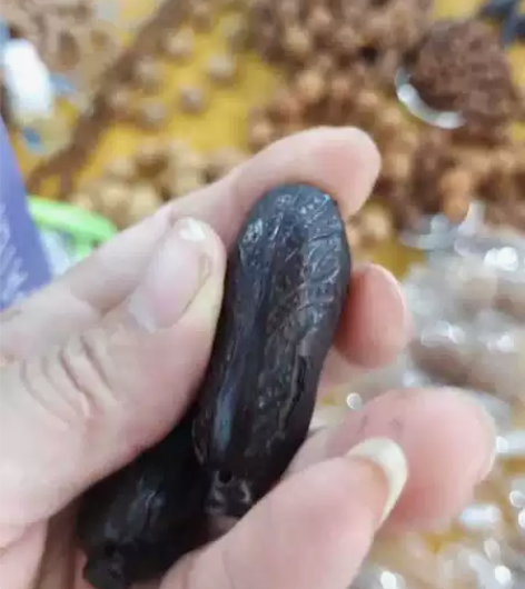 小叶紫檀手工雕刻百财(白菜)!把件挂坠都可...