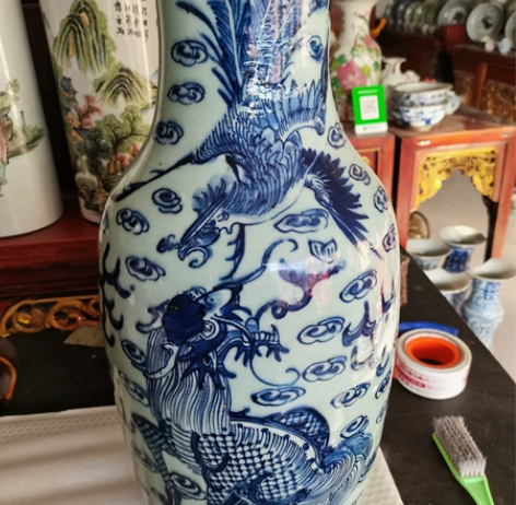 清中期三百件大瓶缺口,炸底,身体完整没有冲...