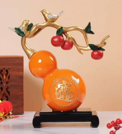 新中式家居客厅万事如意葫芦摆件新房乔迁礼物...