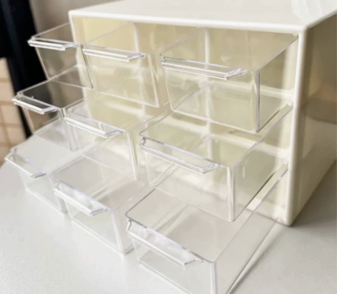 8.8包邮 桌面抽屉收纳盒ins风少女心首...