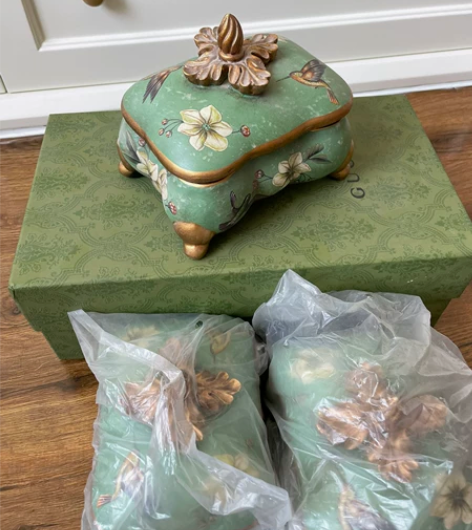 出口单复古收纳盒首饰盒微瑕疵基本看不出来 ...