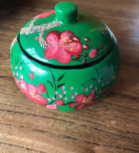 全新柬埔寨手工木质首饰耳钉手串收纳小盒创意...