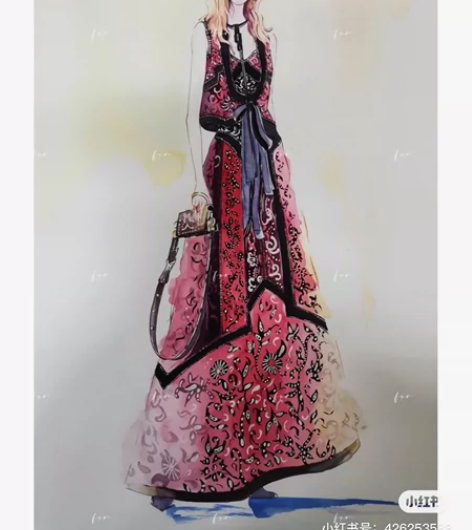 服装效果图手绘接单 带图问价～￥50