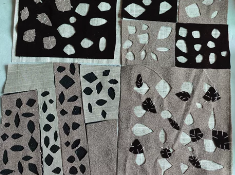 服装设计 面料再造面料再造改造面料小样二次...