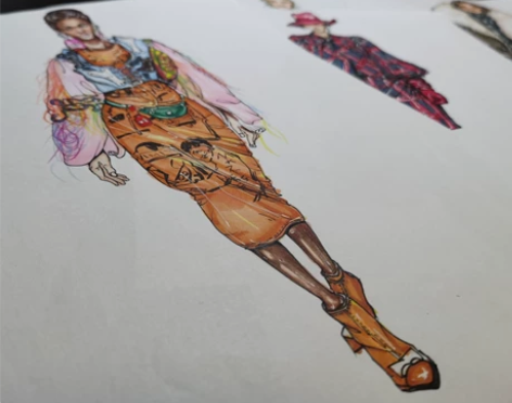 服装设计效果图代画啦~(马克笔,彩铅,板绘...