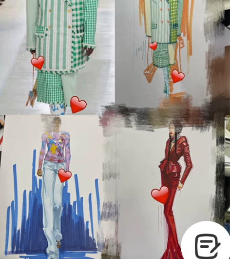 服装效果图代画 服装效果图 临摹、照片、秀场图都可 马克笔或... 服装效果图代画 服装效果图 临摹、照片、秀场图都可 马克笔或...