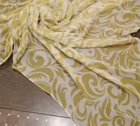 古着真丝丝巾 85×85 高级淡雅 非常时...