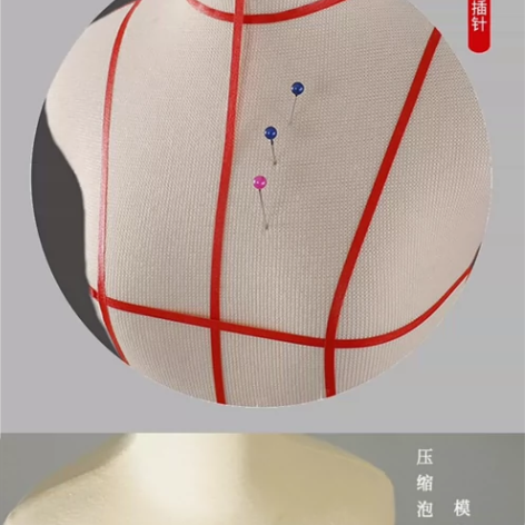 教学小人台分腿插针四分立体裁剪女装设计制衣...