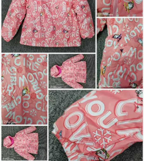 童装儿童女童棉服,有稍微收腰,图片以实物拍摄,实物更好看,自... 童装儿童女童棉服,有稍微收腰,图片以实物拍摄,实物更好看,自...