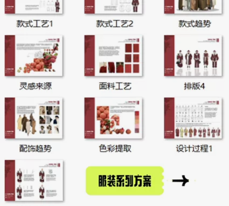 高质量服装设计效果图，服装设计系列提案 服...