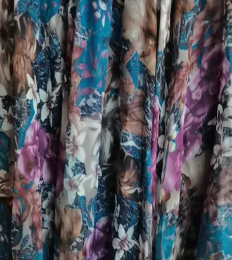 印花雪纺大摆半身长裙 8米大摆仙女长裙半身...