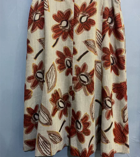 古着日本品牌半截裙大摆裙 腰围78 长68...