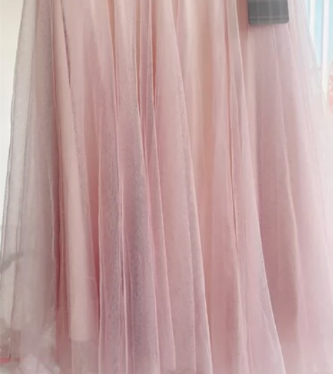 大摆裙A字三层网纱裙女中长款半身裙 收拾衣...