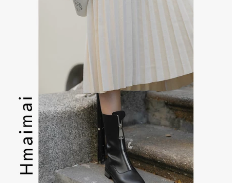 2020秋冬季新款韩版女装宽松显瘦裙子中长...