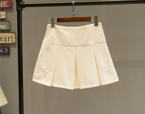 2017秋冬新款毛呢百褶半身裙韩版学院风高...