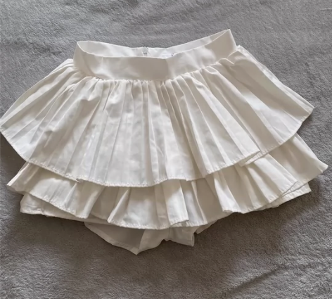 双层蛋糕百褶裙 超短 显腿长 s码没穿几次...