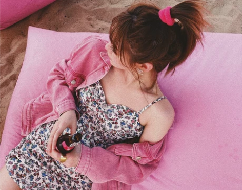 Alice W花花家春装 女收腰小清新性感...