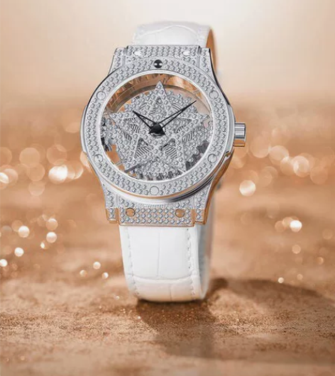 DAVENA蒂玮娜时来运转五芒星手表女款满...