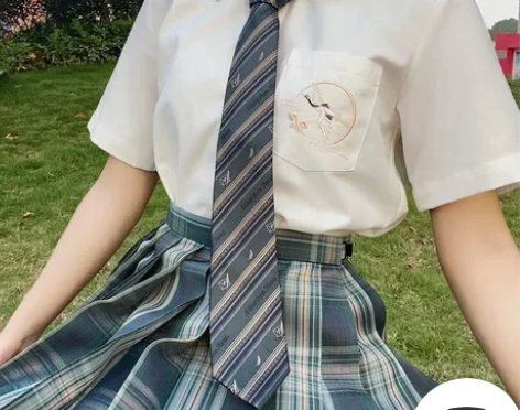 标价包邮！【寻月】原创JK衬衫上衣短袖短长...