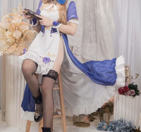 【租】悠窝窝丽莎女仆cos大全套~ 收到马...