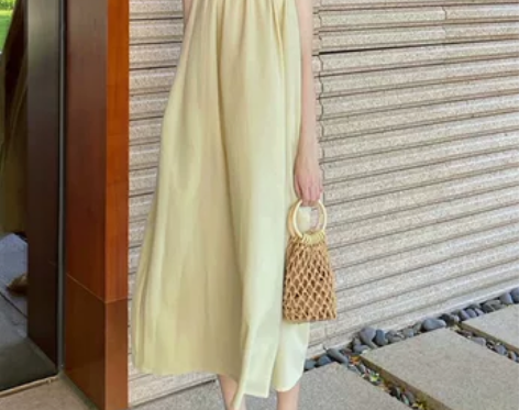 法式复古高级感极简2023新款夏季海边度假...