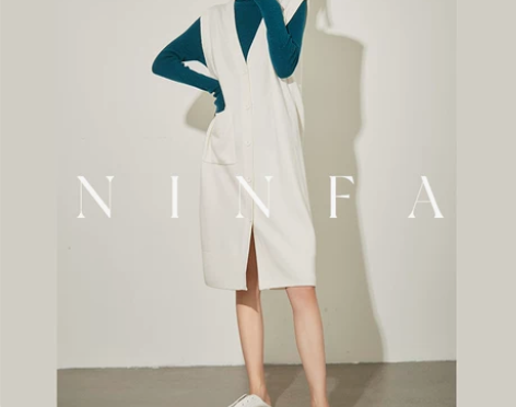 NINFA_时装感ROW风_极简小众无袖羊...