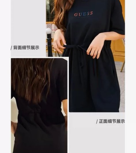 品牌9.14前下架-女士LOGO中长款极简...