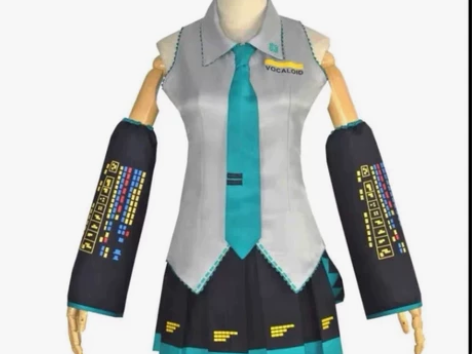 初音未来公式服COS 不是漆皮状态还好 我...