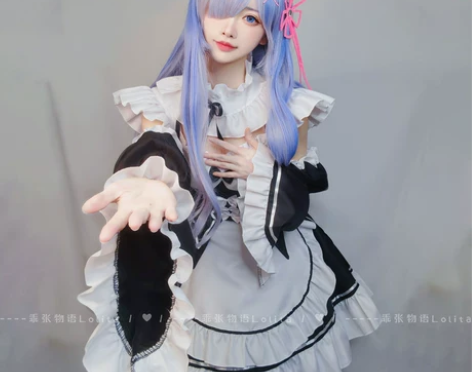 乖张物语Lolita 蕾姆女仆装cos服X...