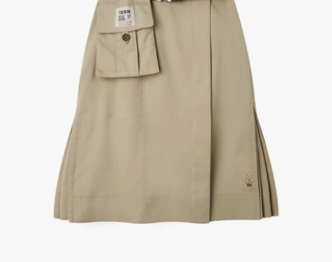 TeenieWeenie小熊工装风半身裙A...