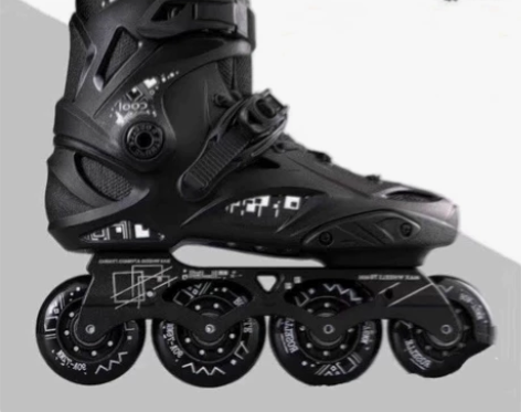 可小刀溜冰鞋成年直排轮花式轮滑鞋男女初学者...