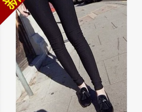 纯黑色小脚裤 弹力小脚铅笔裤休闲长裤薄春夏...