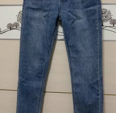 2022花牌春秋季新款韩版四粒扣高腰弹力铅...