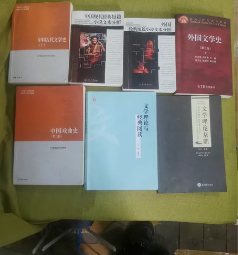 出书了两本起售，中国古代文学史分为上下册，...