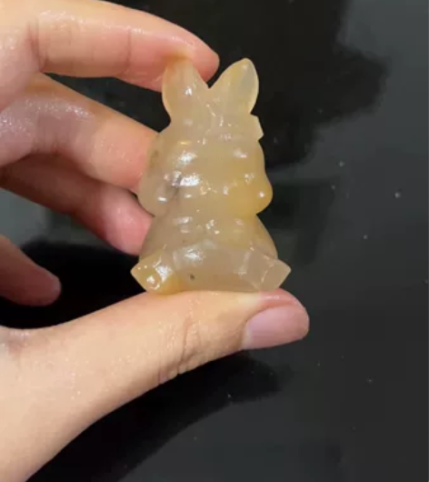 佘太翠退坑回血冰透兔子可爱蝴蝶结乖乖兔手把...