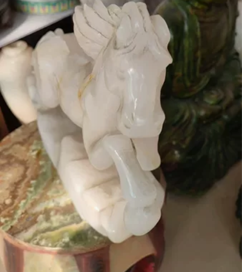玉雕奔马一马当先马到成功50长35高10厚...
