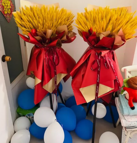 大麦花篮，开业花篮，成色很新，还剩2个，两...