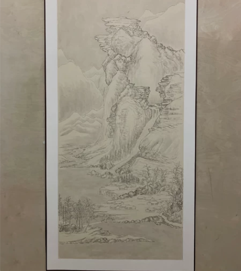 仿的王翬的山水画，可根据需求落款。50*1...