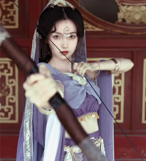 捌伍柒原创琼瑶公主异域风敦煌飞天改良汉服女...