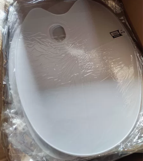 调色板水粉美术生专用大号塑料椭圆三色画盘油...