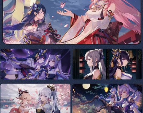 原神鼠标垫超大免费定制桌垫甘雨胡桃优菈电竞...