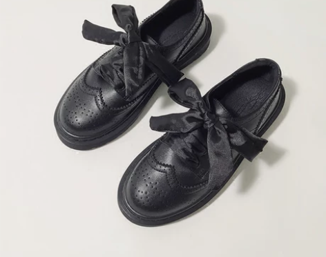 韩版秋新款布洛克雕花学院风英伦复古小皮鞋女...