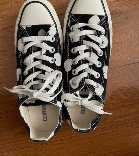 匡威低帮,38码,日本直邮,桃心限定款! ...