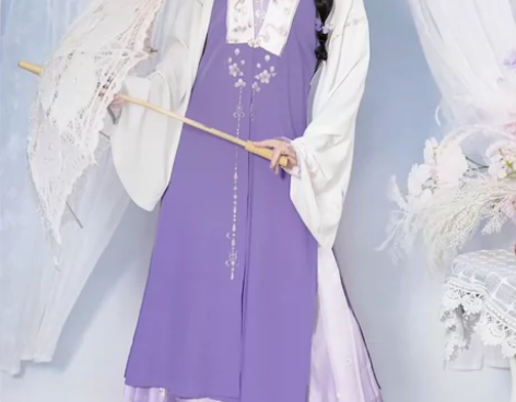 鸣玉丨如梦霓裳原创明制汉服女立领对襟衫马面...