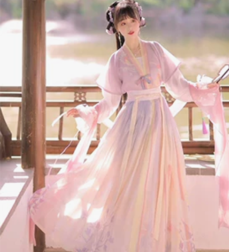 出〔洛苓〕原创汉服幽兰三件套，XL码，仅试穿，拍下不退不换，...