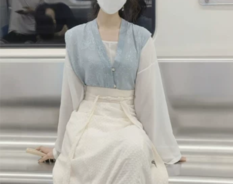 汉服女春季款古装中国风改良唐制齐腰襦裙日常...