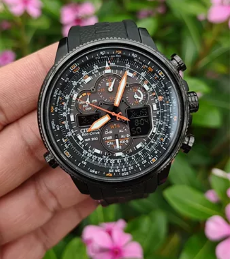 西铁城光动能电波双历男士腕表 JY8035...